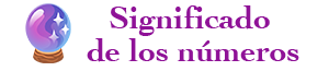 Significado de los números Significado de los números